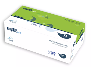Rękawice easyCARE winylowe, bezpudrowe, rozmiar  XL - 100 szt.