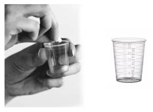 Kieliszki do leków PP 30 ml z podziałką, bezbarwne - 75szt.