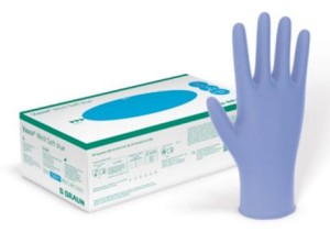 Rękawiczki Rękawice Braun Vasco Nitryl Soft Blue S 200szt.