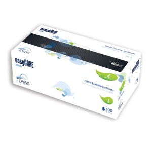 Rękawiczki nitrylowe czarne - XL - 100 szt. easyCARE Zarys