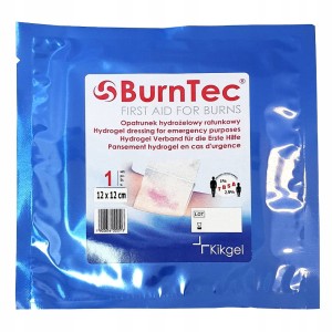 Opatrunek hydrożelowy Kikgel BurnTec 12cm x 12cm