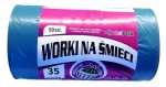 WORKI NA ŚMIECI LD NIEBIESKIE 35L 50 NA ROLCE