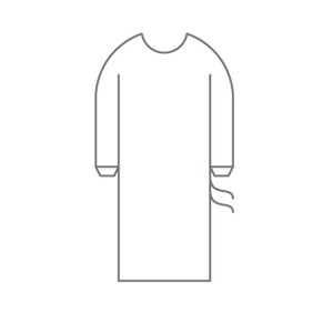 Fartuch chirurgiczny OPERO z włókniny SMS, jałowy z ręcznikami rozm. XL