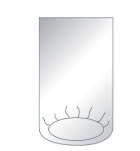 JAŁOWA OSŁONA NA RAMIĘ C 100x160cm STERYLNA - ZARYS