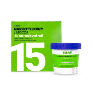 Test narkotykowy BISAF – z moczu – 15 substancji - 1szt.