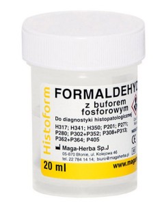 Pojemnik histopatologiczny – formaldehyd 4% z buforem fosforanowym 20 ml