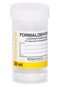 Pojemnik histopatologiczny – formaldehyd 4% z buforem fosforanowym 30 ml