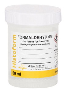 Pojemnik histopatologiczny – formaldehyd 4% z buforem fosforanowym 50 ml