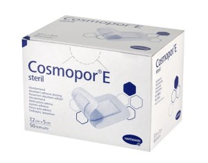HARTMANN Opatrunek Cosmopor E jałowy samoprzylepny 7,2cm x 5cm x 50 sztuk